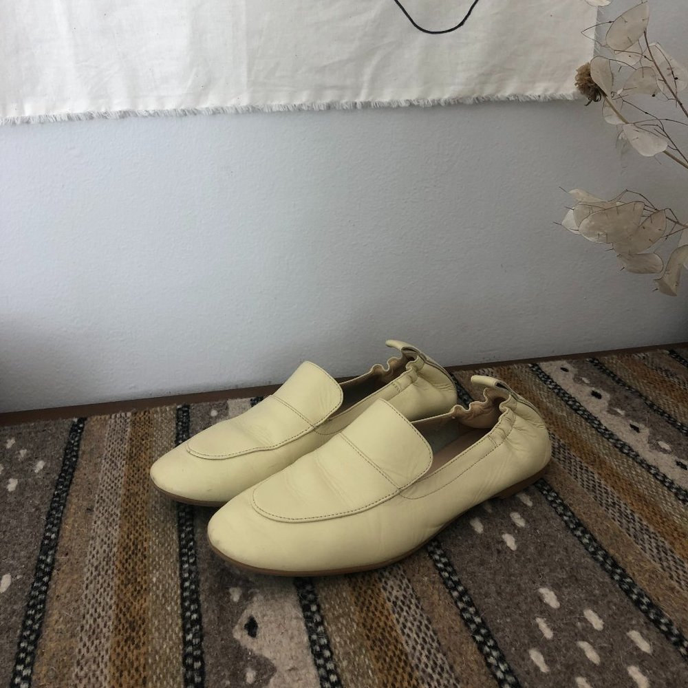 Everlane Leather Flats - Size 6.5, Yellow